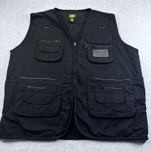 HQ Issue Men's Black Conceal Carry Tactical Vest Hunting Fishing SZ 2XL